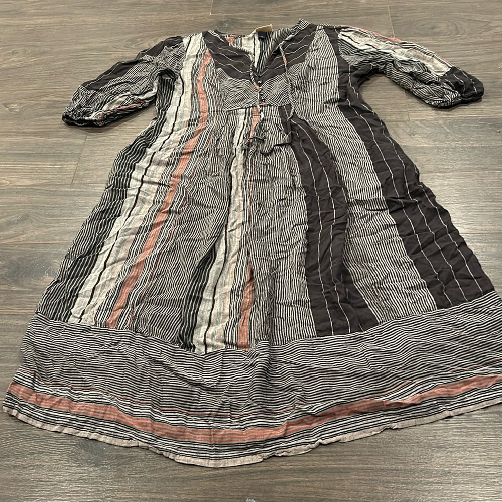 Universal thread striped 3/4 sleeve midi dress size XXL GC 10:14